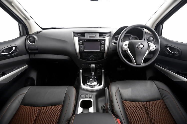 The interior of the Navara Stealth.