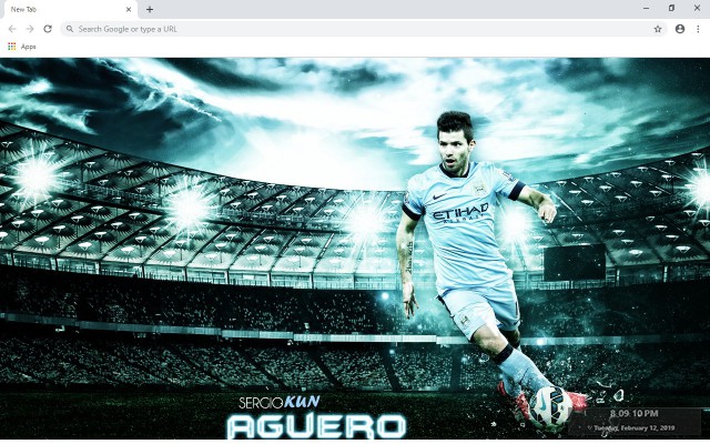 Sergio Agüero New Tab