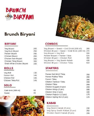 Brunch Biryani menu 1