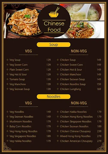 Zeeshan Restaurant menu 