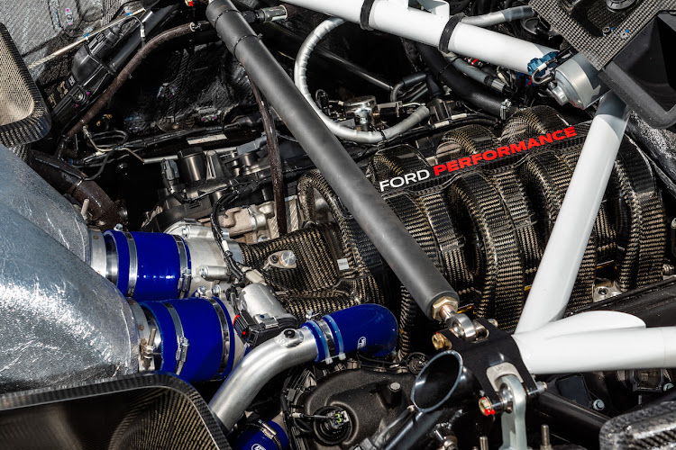 Naturally aspirated 5.4l Coyote-based V8 provides the power.