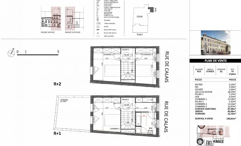 Vente appartement 4 pièces 97 m² à Saint-Omer (62500), 294 000 €