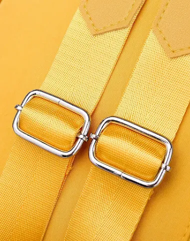 Fashionable orange pendant backpack - 3