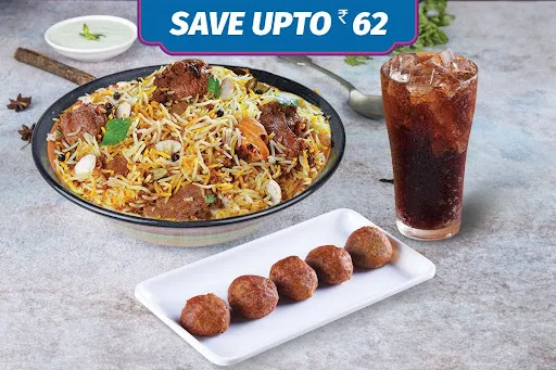 Non Veg Half Kg Biryani + Kebab + Coke Meal