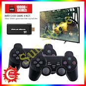 Máy Chơi Game Điện Tử 4 Nút Tặng Thẻ 32G Tay Cầm Chơi Game Không Dây