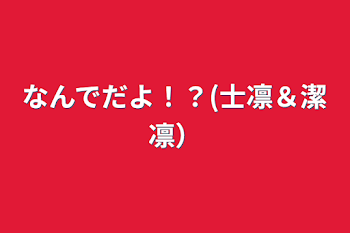 なんでだよ！？(士凛＆潔凛）