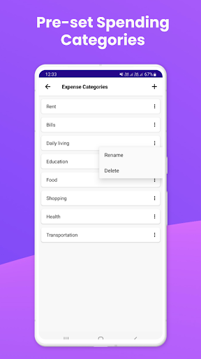 Screenshot Daily Expenses: Budget Planner