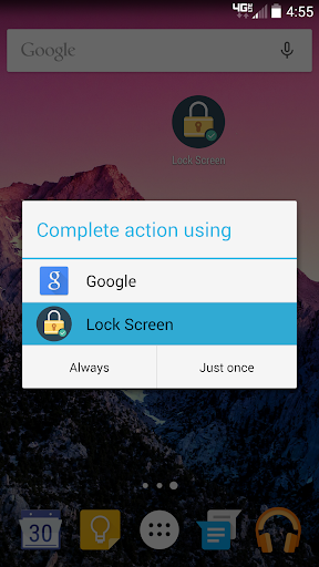 Lock Screen Shortcut