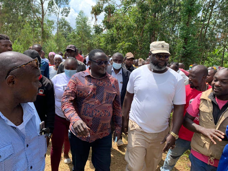 Senator George Khaniri at Luanda South.