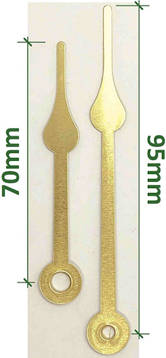 95mm gold spade hands