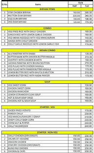 Star Biryani Restaurant menu 1