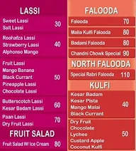 Lassi Corner menu 1