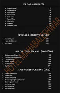 Hotel Mahabaleshwar menu 6