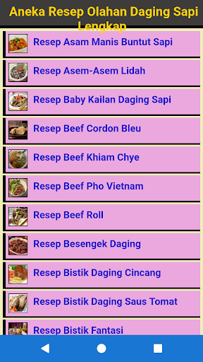 Aneka Resep Olahan Daging Sapi Lengkap Offline