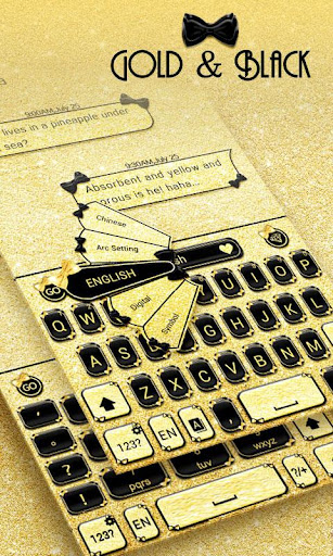 Gold ＆ Black Keyboard Theme