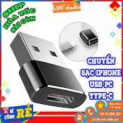 Đầu Cáp Chuyển Đổi Lỗ Cắm Usb 3.0 Type A Sang Đầu Cắm Usb 3.1 Type C Sạc Ip12