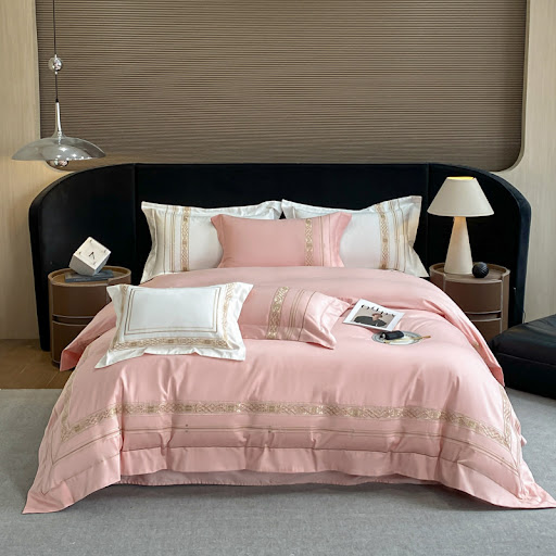 Title 5, Cotton Four-piece Set Mattress Cover with Embro...