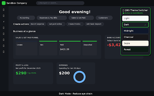 QBO Theme Switcher Pro screenshot 1