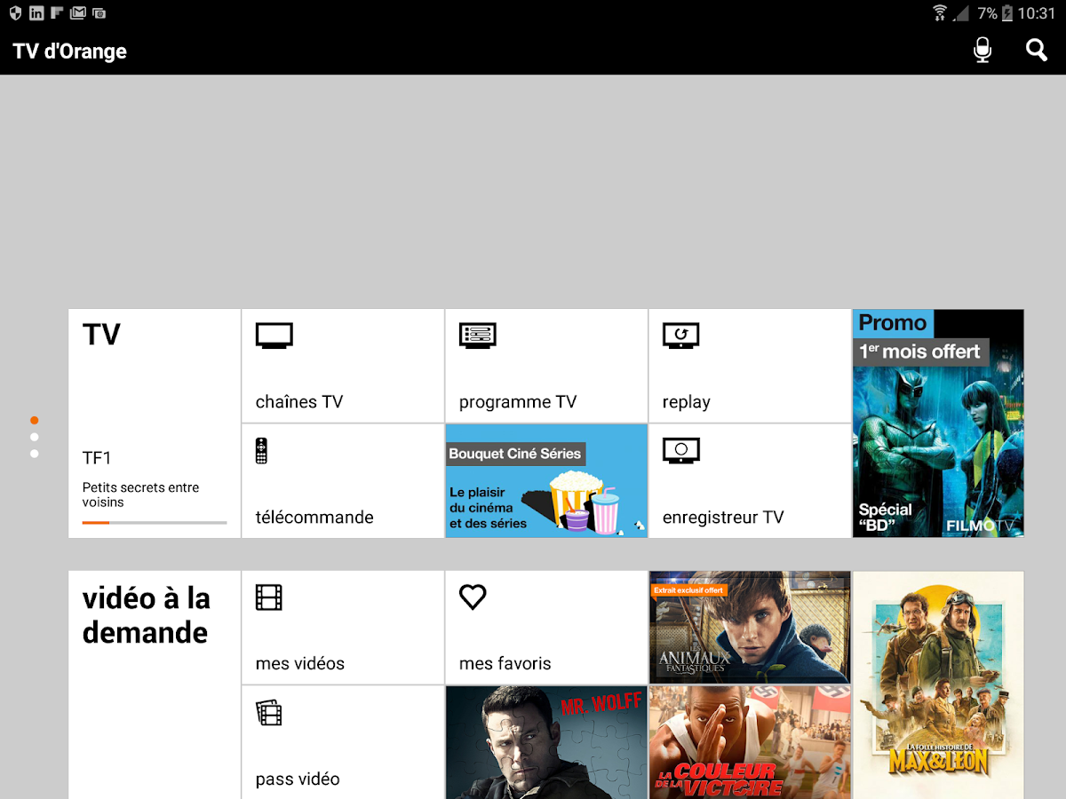 Application TV d'Orange