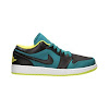 air jordan 1 low lush teal venom green black