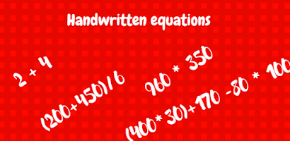 Handwritten Equation Solver Screenshot