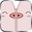 Cute Zipper Lock icon