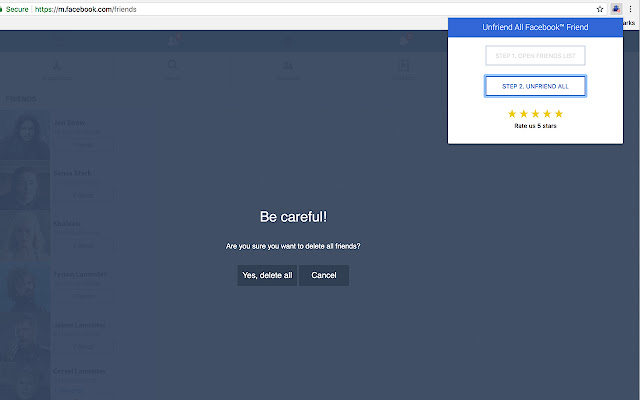 Mass Friends Deleter - Friends Remover for Google Chrome