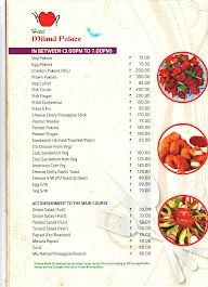 Hotel Miland Palace menu 2