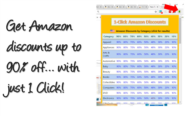 1-Click Amazon Discounts chrome extension