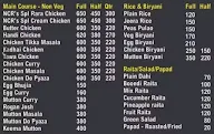 Kavita's Restaurant menu 2