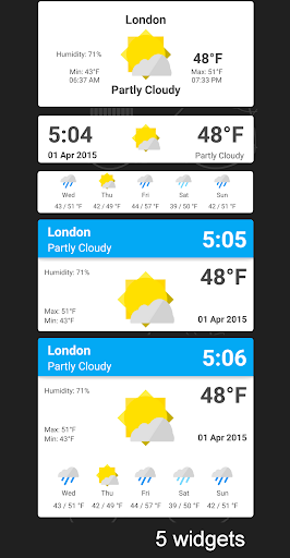 Material Weather Widget