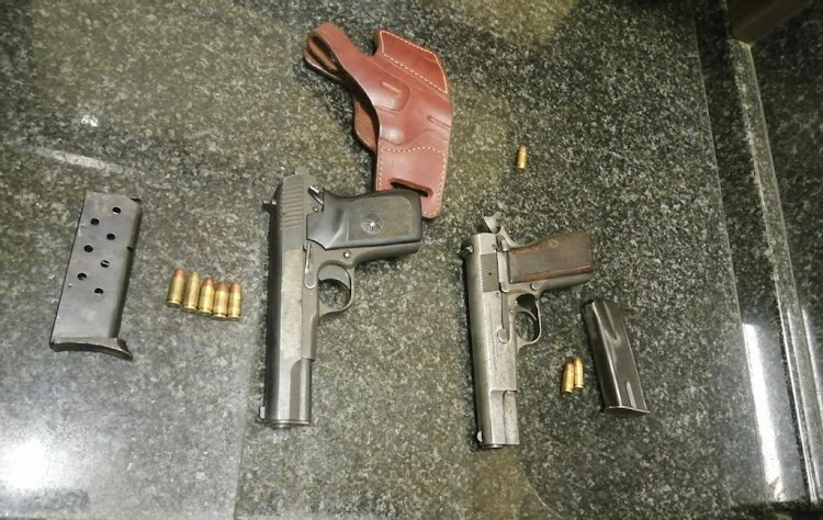 Anti-stock theft police arrested two men in Vryheid on Saturday and seized two guns