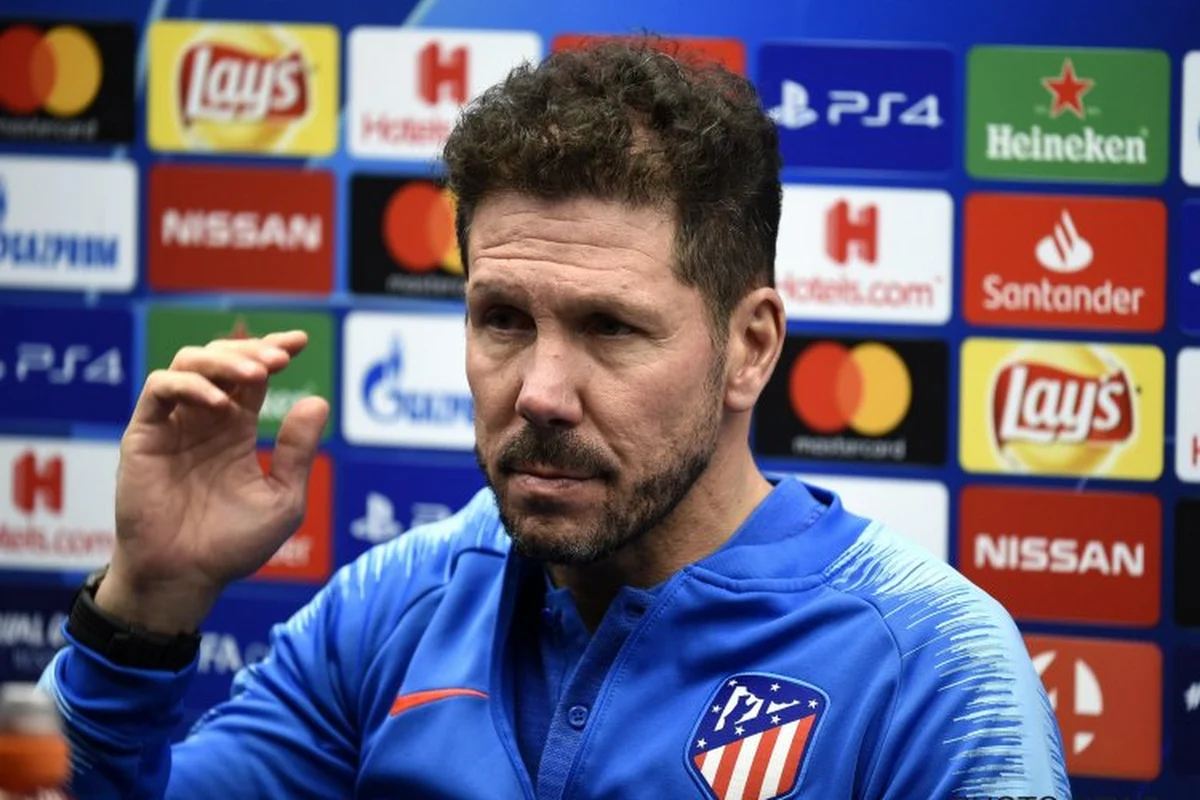 Diego Simeone et l'Atlético dans l'obligation de battre le Club de Bruges : "Nous ne nous attendions pas à cette situation"