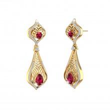 buy ruby earrings for women at jewelebrate