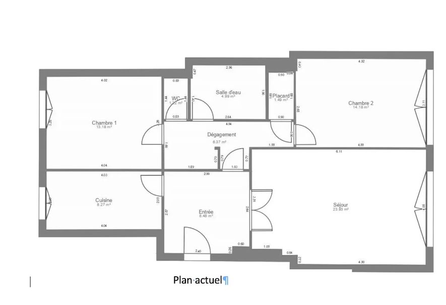 Vente appartement 3 pièces 82 m² à Paris 16ème (75016), 850 000 €