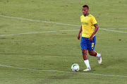 Rivaldo Coetzee of Sundowns during the CAF Champions League match between Mamelodi Sundowns and TP Mazembe at Loftus Versfeld Stadium.