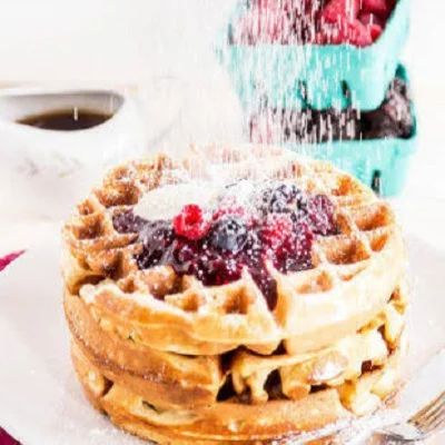 Blueberry Cream Cheese Waffles + IceCream 150ML