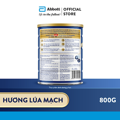 Sữa bột Ensure Gold Abbott hương Lúa mạch 800g