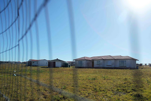 COURT BATTLE: The homes claimed be built illegally on grazing land near Dimbaza Picture: SIBONGILE NGALWA