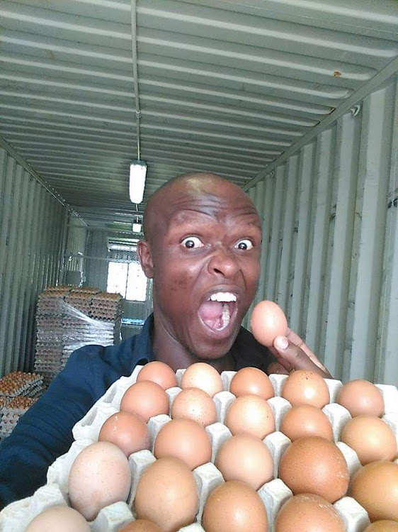 Lekau Sehoana founder of Egg Seh Chickens poultry farm.