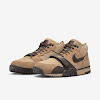 air trainer 1 hay/taupe/varsity red/baroque brown