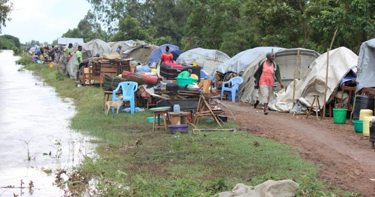 Camps for flood victims in Bunyala south location.