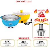 Nồi Lẩu Điện Mini 26Cm Nikai Vung Kính 1000W - Nồi Lẩu Đa Năng Gia Đình 26Cm Siêu Tốc Chính Hãng Fujika