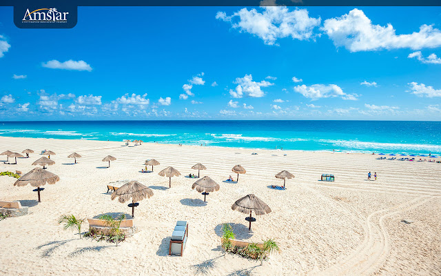 Cancun Beach Mexico chrome extension