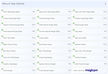 Taau Chai Bar menu 