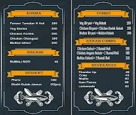 Biryani Khansama menu 1