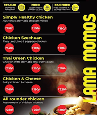 Lama Momos menu 3