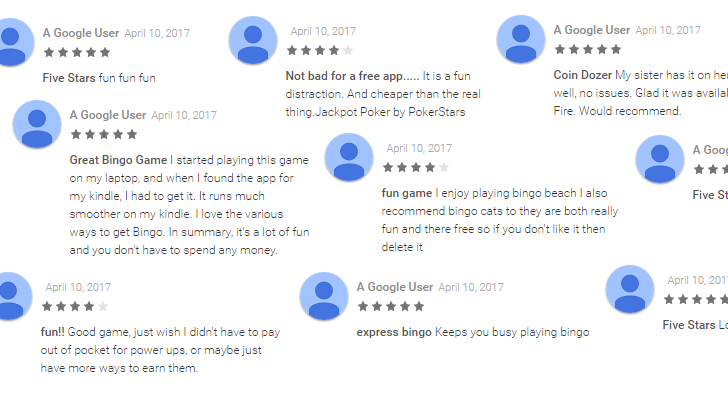 Examples of fake reviews and ratings on Google Play Store.