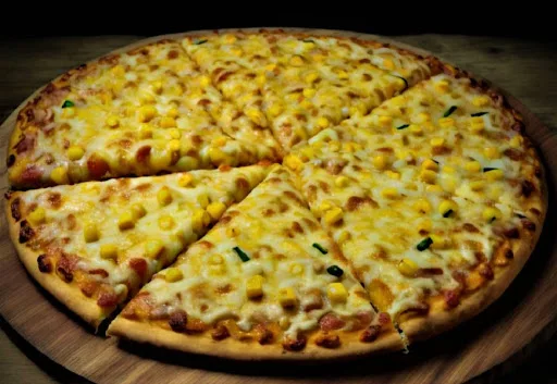 Cheese & Corn Overload Pizza