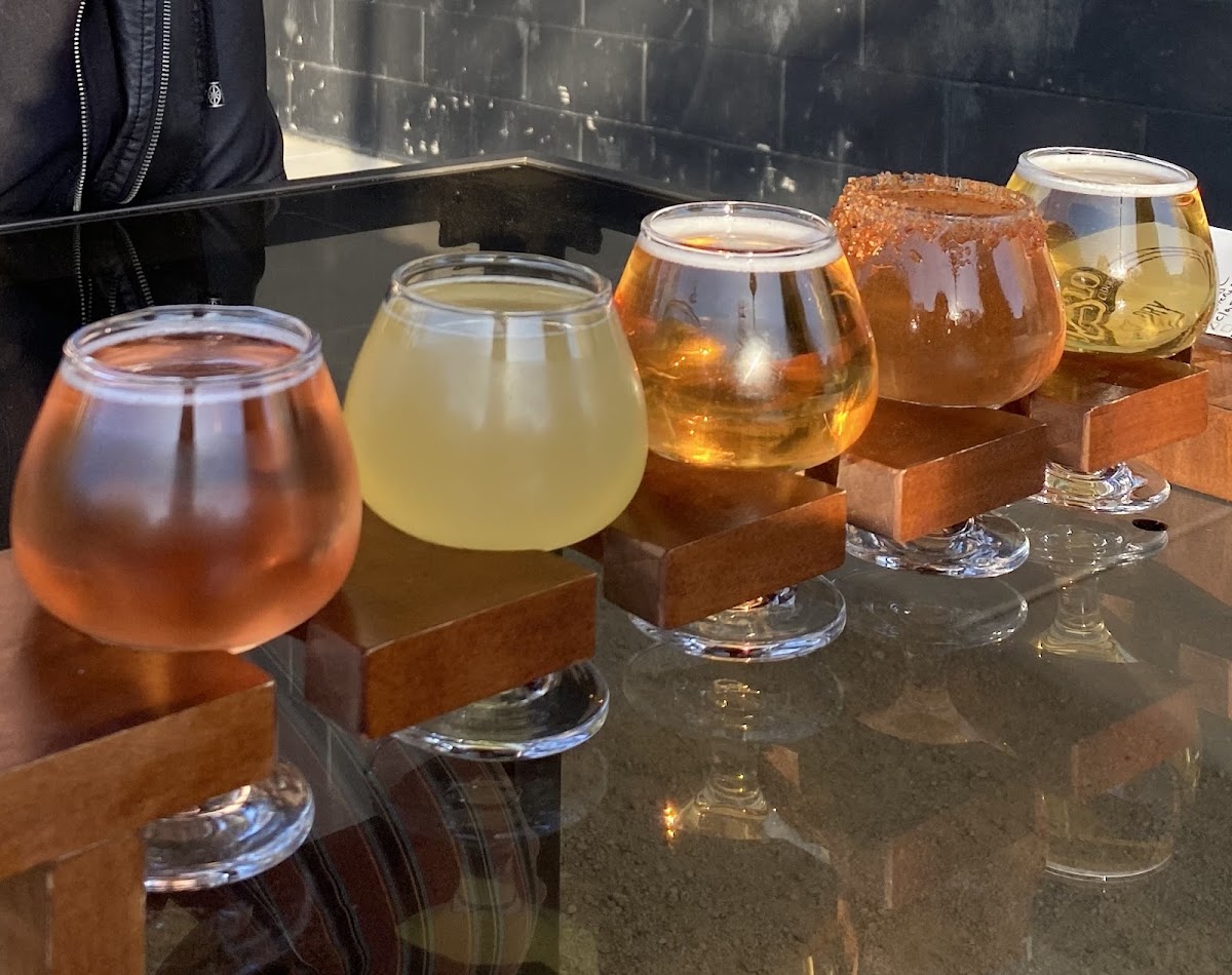 Cider tasting flight